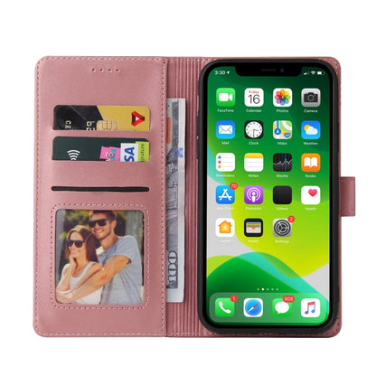 For iPhone 13 mini GQUTROBE Skin Feel Magnetic Leather Phone Case (Rose Gold) - iPhone 13 mini Cases by GQUTROBE | Online Shopping UK | buy2fix