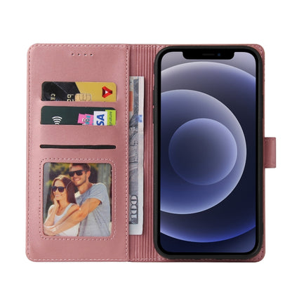 GQUTROBE Skin Feel Magnetic Leather Phone Case For iPhone 12 mini(Rose Gold) - iPhone 12 mini Cases by GQUTROBE | Online Shopping UK | buy2fix