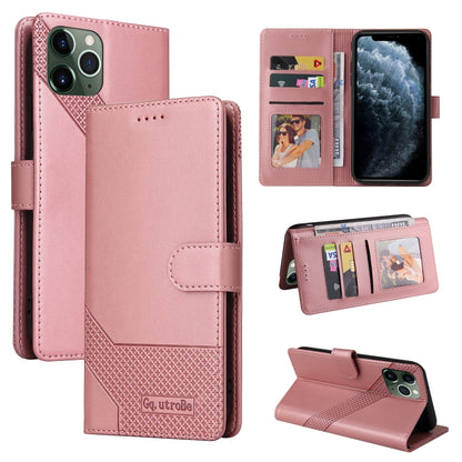 For iPhone 11 Pro Max GQUTROBE Skin Feel Magnetic Leather Phone Case (Rose Gold) - iPhone 11 Pro Max Cases by GQUTROBE | Online Shopping UK | buy2fix