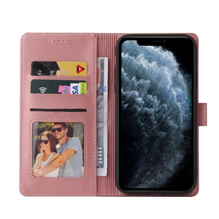 For iPhone 11 Pro Max GQUTROBE Skin Feel Magnetic Leather Phone Case (Rose Gold) - iPhone 11 Pro Max Cases by GQUTROBE | Online Shopping UK | buy2fix