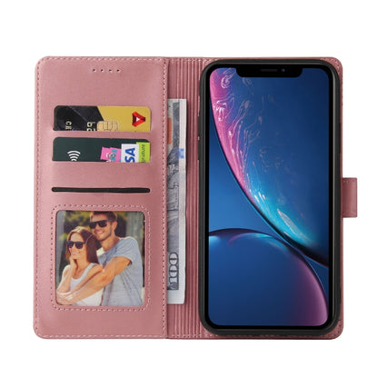 For iPhone XR GQUTROBE Skin Feel Magnetic Leather Phone Case(Rose Gold) - More iPhone Cases by GQUTROBE | Online Shopping UK | buy2fix