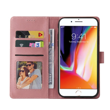 GQUTROBE Skin Feel Magnetic Leather Phone Case For iPhone 8 Plus / 7 Plus(Rose Gold) - More iPhone Cases by GQUTROBE | Online Shopping UK | buy2fix