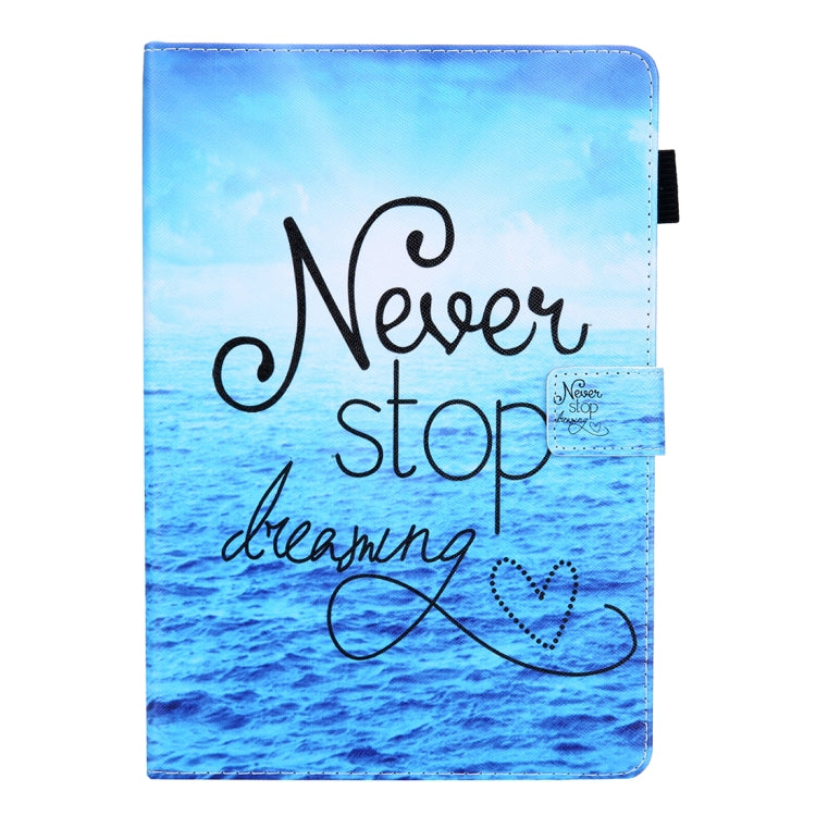 For iPad Pro 11 (2020) & (2018) Painted Pattern Tablet PC Protective Leather Case with Bracket & Card Slot & Photo Holder(Never Stop) - iPad Pro 11 (2018) Cases by buy2fix | Online Shopping UK | buy2fix