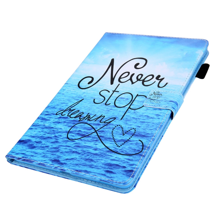 For iPad Pro 11 (2020) & (2018) Painted Pattern Tablet PC Protective Leather Case with Bracket & Card Slot & Photo Holder(Never Stop) - iPad Pro 11 (2018) Cases by buy2fix | Online Shopping UK | buy2fix