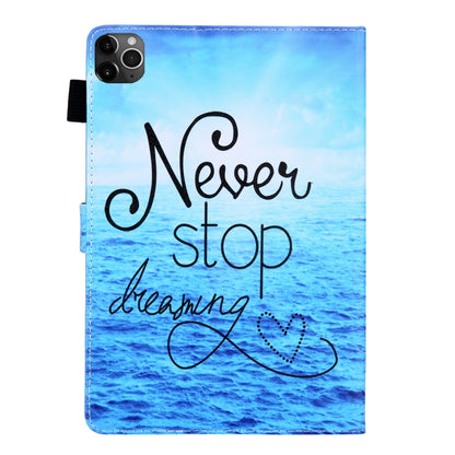 For iPad Pro 11 (2020) & (2018) Painted Pattern Tablet PC Protective Leather Case with Bracket & Card Slot & Photo Holder(Never Stop) - iPad Pro 11 (2018) Cases by buy2fix | Online Shopping UK | buy2fix