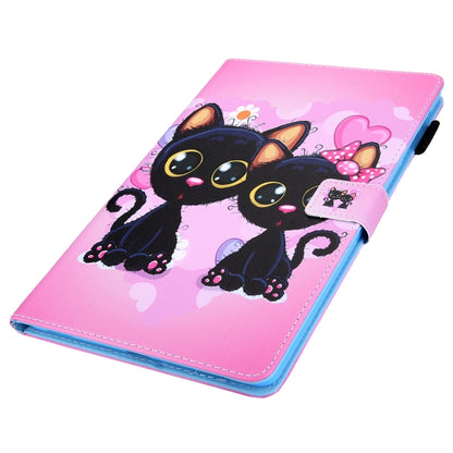 For iPad Pro 11 (2020) & (2018) Painted Pattern Tablet PC Protective Leather Case with Bracket & Card Slot & Photo Holder(Two Black Cats) - iPad Pro 11 (2018) Cases by buy2fix | Online Shopping UK | buy2fix
