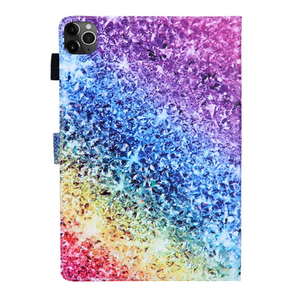For iPad Pro 11 (2020) & (2018) Painted Pattern Tablet PC Protective Leather Case with Bracket & Card Slot & Photo Holder(Colorful Diamonds) - iPad Pro 11 (2018) Cases by buy2fix | Online Shopping UK | buy2fix