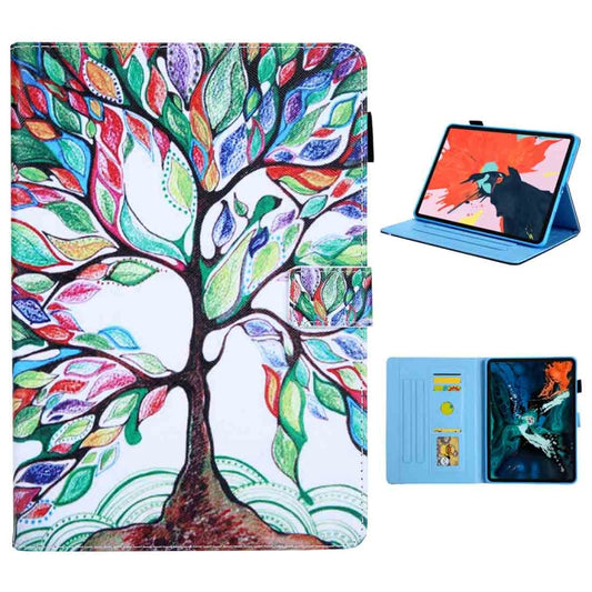 For iPad Pro 11 (2020) & (2018) Painted Pattern Tablet PC Protective Leather Case with Bracket & Card Slot & Photo Holder(Life Tree) - iPad Pro 11 (2018) Cases by buy2fix | Online Shopping UK | buy2fix
