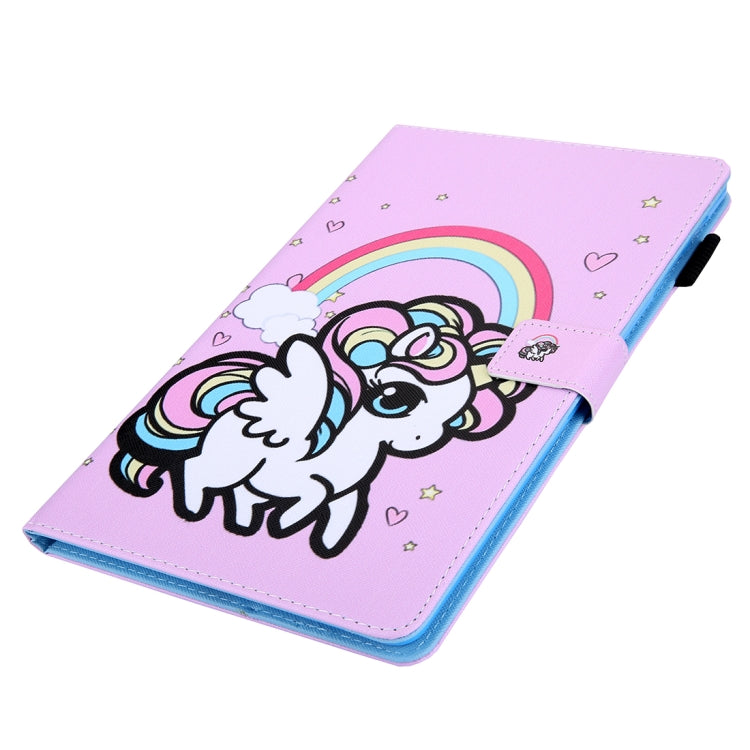 For iPad Pro 11 (2020) & (2018) Painted Pattern Tablet PC Protective Leather Case with Bracket & Card Slot & Photo Holder(Rainbow Unicorn) - iPad Pro 11 (2018) Cases by buy2fix | Online Shopping UK | buy2fix