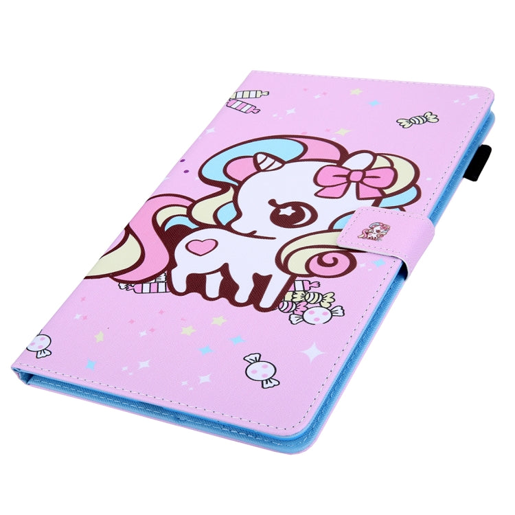 For iPad Pro 11 (2020) & (2018) Painted Pattern Tablet PC Protective Leather Case with Bracket & Card Slot & Photo Holder(Candy Unicorn) - iPad Pro 11 (2018) Cases by buy2fix | Online Shopping UK | buy2fix