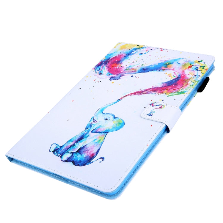 For iPad Pro 11 (2020) & (2018) Painted Pattern Tablet PC Protective Leather Case with Bracket & Card Slot & Photo Holder(Colorful Elephant) - iPad Pro 11 (2018) Cases by buy2fix | Online Shopping UK | buy2fix