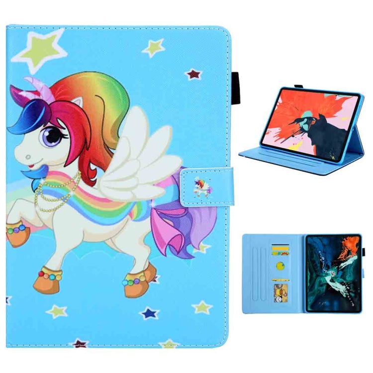 For iPad Pro 11 (2020) & (2018) Painted Pattern Tablet PC Protective Leather Case with Bracket & Card Slot & Photo Holder(Star Unicorn) - iPad Pro 11 (2018) Cases by buy2fix | Online Shopping UK | buy2fix