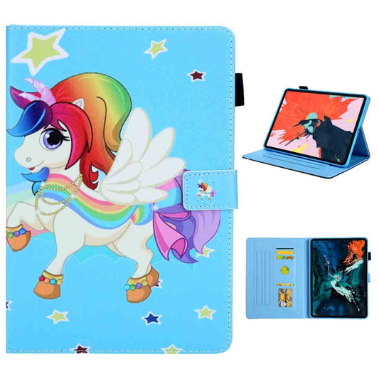 For iPad Pro 11 (2020) & (2018) Painted Pattern Tablet PC Protective Leather Case with Bracket & Card Slot & Photo Holder(Star Unicorn) - iPad Pro 11 (2018) Cases by buy2fix | Online Shopping UK | buy2fix