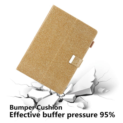For iPad Pro 11 (2020) & (2018) Small Metal Button Magnetic Attraction Tablet PC Protective Leather Case with Deformable Bracket & Handle & Card Slots & Pen Slot & Sleep / Wake-up Function(Gold) - iPad Pro 11 (2018) Cases by buy2fix | Online Shopping UK | buy2fix