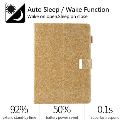 For iPad Pro 11 (2020) & (2018) Small Metal Button Magnetic Attraction Tablet PC Protective Leather Case with Deformable Bracket & Handle & Card Slots & Pen Slot & Sleep / Wake-up Function(Gold) - iPad Pro 11 (2018) Cases by buy2fix | Online Shopping UK | buy2fix