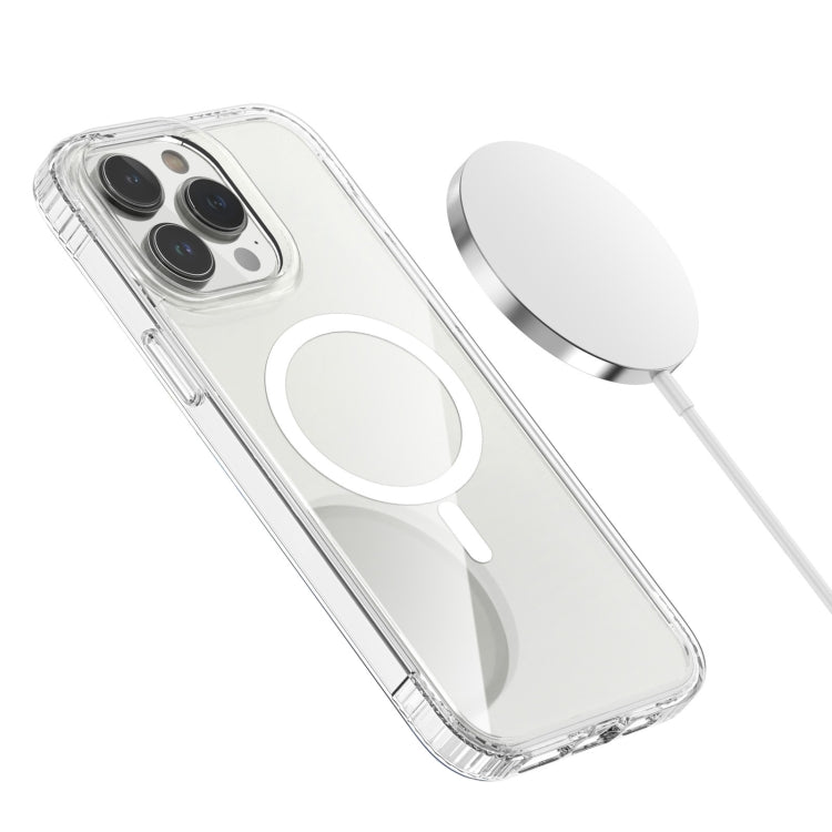 For iPhone 14 Pro Max MagSafe Magnetic Phone Case(Transparent) by buy2fix