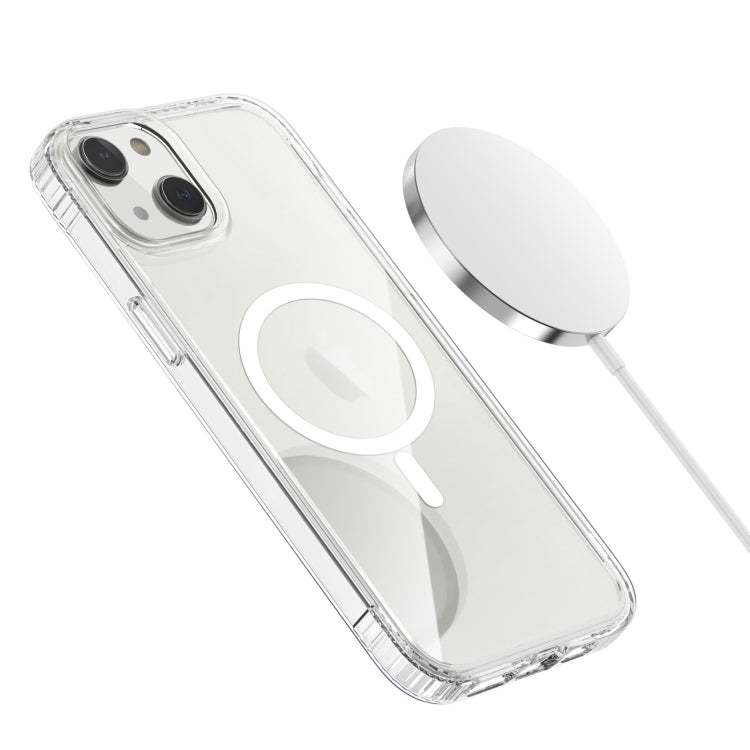 For iPhone 14 MagSafe Magnetic Phone Case (Transparent) - iPhone 14 Cases by buy2fix | Online Shopping UK | buy2fix