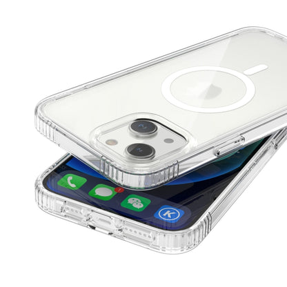 For iPhone 14 MagSafe Magnetic Phone Case (Transparent) - iPhone 14 Cases by buy2fix | Online Shopping UK | buy2fix