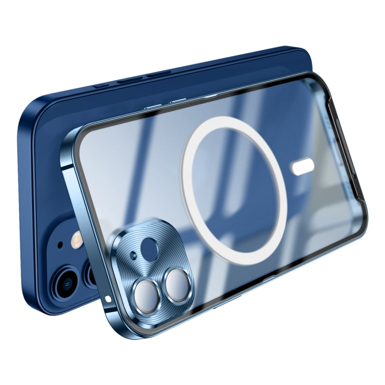 For iPhone 12 Pro Max MagSafe Frosted Metal Phone Case(Silver) - iPhone 12 Pro Max Cases by buy2fix | Online Shopping UK | buy2fix