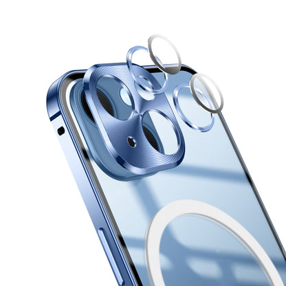 For iPhone 14 Pro Max MagSafe Frosted Metal Phone Case (Blue) - iPhone 14 Pro Max Cases by buy2fix | Online Shopping UK | buy2fix