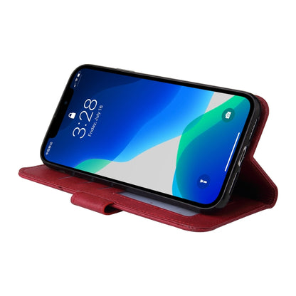 For iPhone 13 Pro GQUTROBE Right Angle Leather Phone Case (Red) - iPhone 13 Pro Cases by GQUTROBE | Online Shopping UK | buy2fix