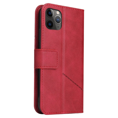 For iPhone 11 Pro Max GQUTROBE Right Angle Leather Phone Case(Red) - iPhone 11 Pro Max Cases by GQUTROBE | Online Shopping UK | buy2fix
