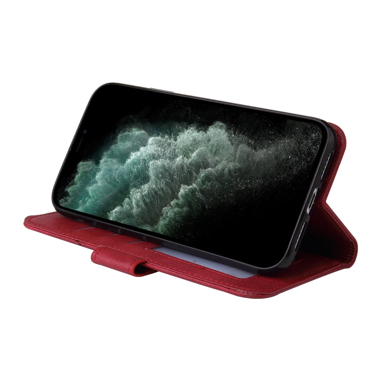 For iPhone 11 Pro Max GQUTROBE Right Angle Leather Phone Case(Red) - iPhone 11 Pro Max Cases by GQUTROBE | Online Shopping UK | buy2fix