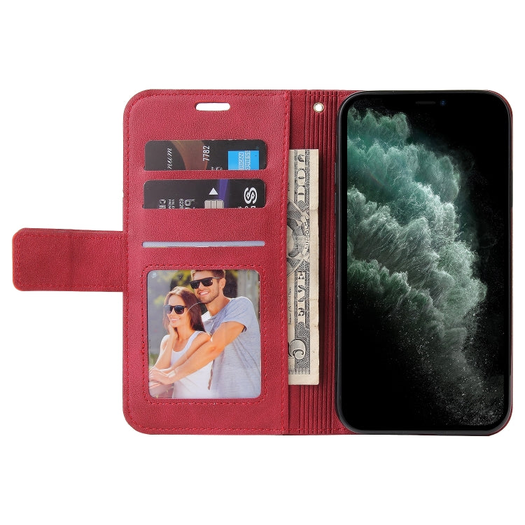 For iPhone 11 Pro Max GQUTROBE Right Angle Leather Phone Case(Red) - iPhone 11 Pro Max Cases by GQUTROBE | Online Shopping UK | buy2fix