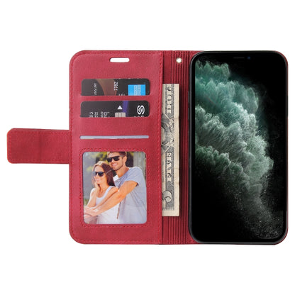 For iPhone 11 Pro Max GQUTROBE Right Angle Leather Phone Case(Red) - iPhone 11 Pro Max Cases by GQUTROBE | Online Shopping UK | buy2fix