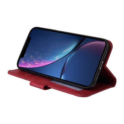 For iPhone XR GQUTROBE Right Angle Leather Phone Case(Red) - More iPhone Cases by GQUTROBE | Online Shopping UK | buy2fix