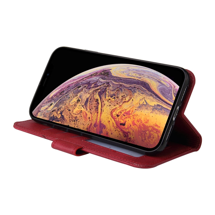 For iPhone XS Max GQUTROBE Right Angle Leather Phone Case(Red) - More iPhone Cases by GQUTROBE | Online Shopping UK | buy2fix