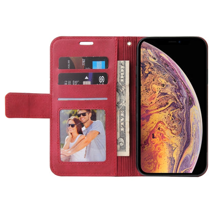 For iPhone XS Max GQUTROBE Right Angle Leather Phone Case(Red) - More iPhone Cases by GQUTROBE | Online Shopping UK | buy2fix