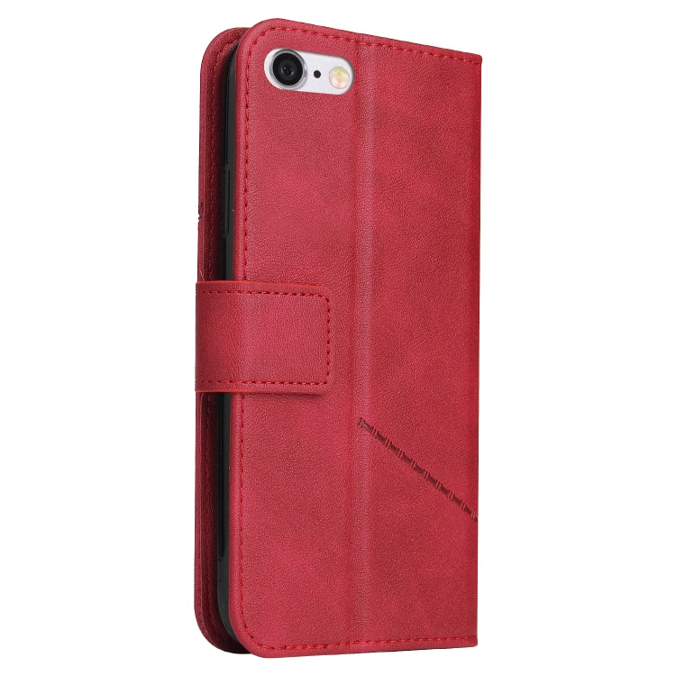 GQUTROBE Right Angle Leather Phone Case For iPhone 7 / 8 / SE 2020 / SE 2022(Red) - More iPhone Cases by GQUTROBE | Online Shopping UK | buy2fix