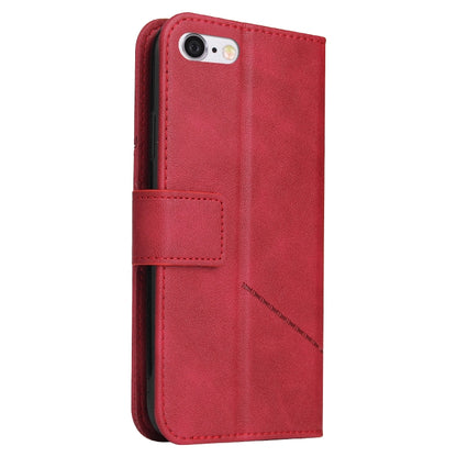 GQUTROBE Right Angle Leather Phone Case For iPhone 7 / 8 / SE 2020 / SE 2022(Red) - More iPhone Cases by GQUTROBE | Online Shopping UK | buy2fix