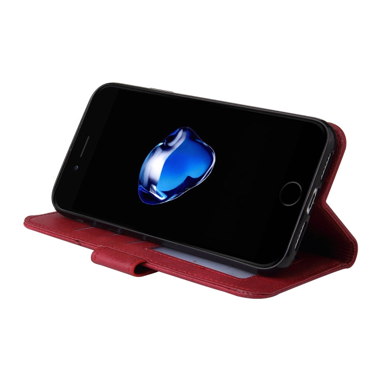 GQUTROBE Right Angle Leather Phone Case For iPhone 7 / 8 / SE 2020 / SE 2022(Red) - More iPhone Cases by GQUTROBE | Online Shopping UK | buy2fix