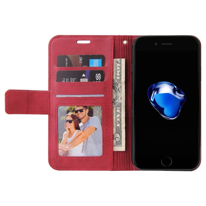 GQUTROBE Right Angle Leather Phone Case For iPhone 7 / 8 / SE 2020 / SE 2022(Red) - More iPhone Cases by GQUTROBE | Online Shopping UK | buy2fix