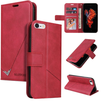 GQUTROBE Right Angle Leather Phone Case For iPhone 6 Plus / 6s Plus(Red) - More iPhone Cases by GQUTROBE | Online Shopping UK | buy2fix