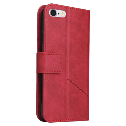 GQUTROBE Right Angle Leather Phone Case For iPhone 6 / 6S(Red) - More iPhone Cases by GQUTROBE | Online Shopping UK | buy2fix