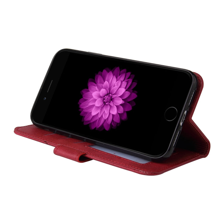 GQUTROBE Right Angle Leather Phone Case For iPhone 6 / 6S(Red) - More iPhone Cases by GQUTROBE | Online Shopping UK | buy2fix