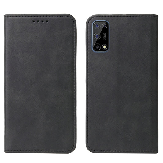 For Realme 7 5G Magnetic Closure Leather Phone Case(Black) by buy2fix