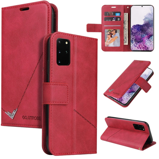 For Huawei P40 GQUTROBE Right Angle Leather Phone Case(Red) - Huawei Cases by GQUTROBE | Online Shopping UK | buy2fix