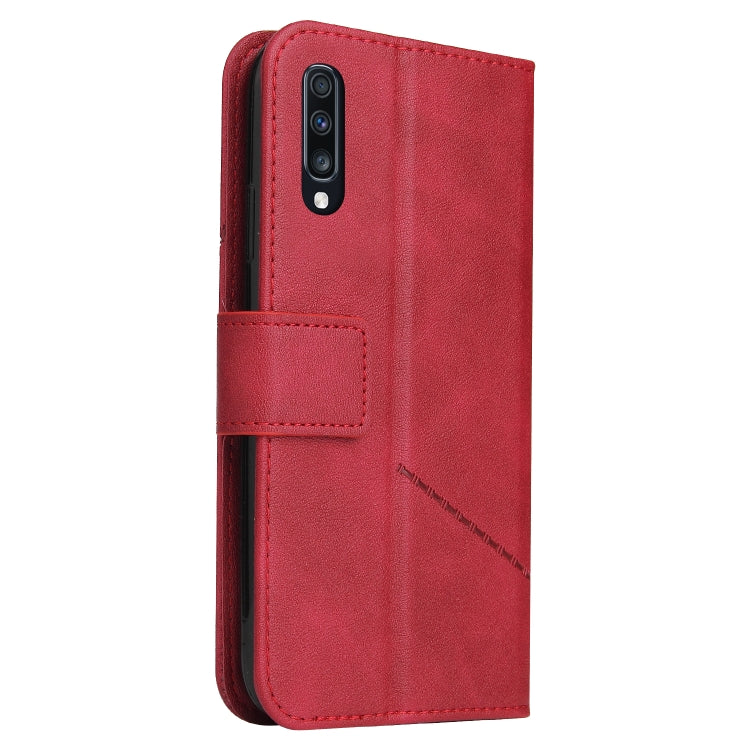 For Huawei P30 GQUTROBE Right Angle Leather Phone Case(Red) - Huawei Cases by GQUTROBE | Online Shopping UK | buy2fix