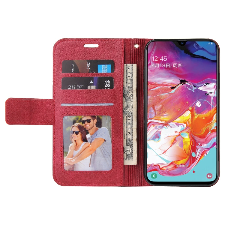 For Huawei P30 GQUTROBE Right Angle Leather Phone Case(Red) - Huawei Cases by GQUTROBE | Online Shopping UK | buy2fix