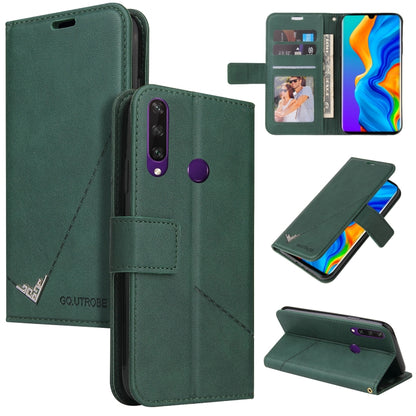 For Huawei P30 Lite GQUTROBE Right Angle Leather Phone Case(Green) - Huawei Cases by GQUTROBE | Online Shopping UK | buy2fix