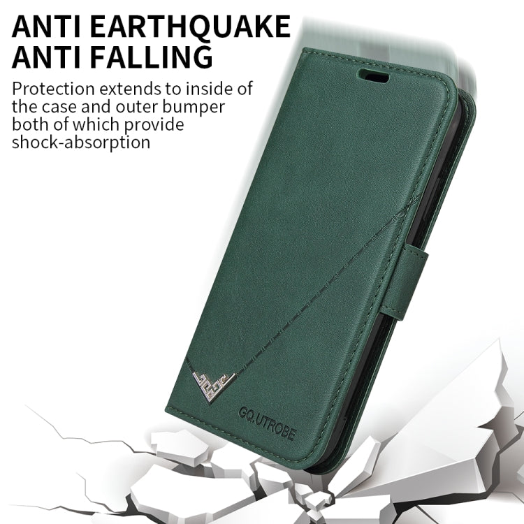 For Huawei P30 Lite GQUTROBE Right Angle Leather Phone Case(Green) - Huawei Cases by GQUTROBE | Online Shopping UK | buy2fix