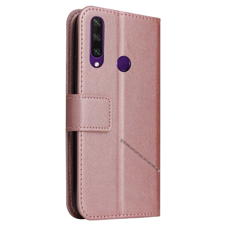 For Huawei P30 Lite GQUTROBE Right Angle Leather Phone Case(Rose Gold) - Huawei Cases by GQUTROBE | Online Shopping UK | buy2fix