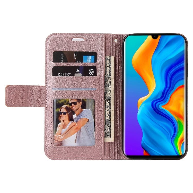 For Huawei P30 Lite GQUTROBE Right Angle Leather Phone Case(Rose Gold) - Huawei Cases by GQUTROBE | Online Shopping UK | buy2fix