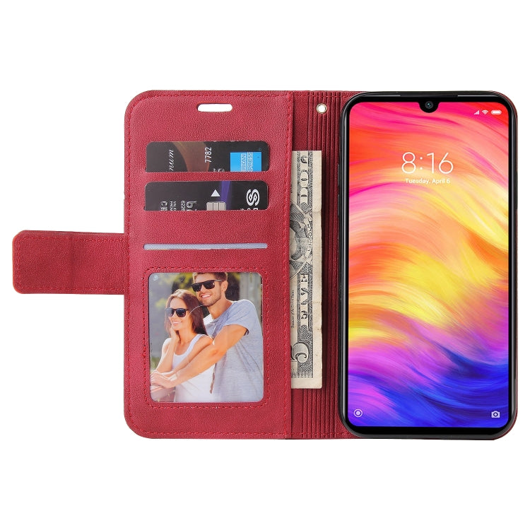 For Honor 10 Lite GQUTROBE Right Angle Leather Phone Case(Red) - Huawei Cases by GQUTROBE | Online Shopping UK | buy2fix