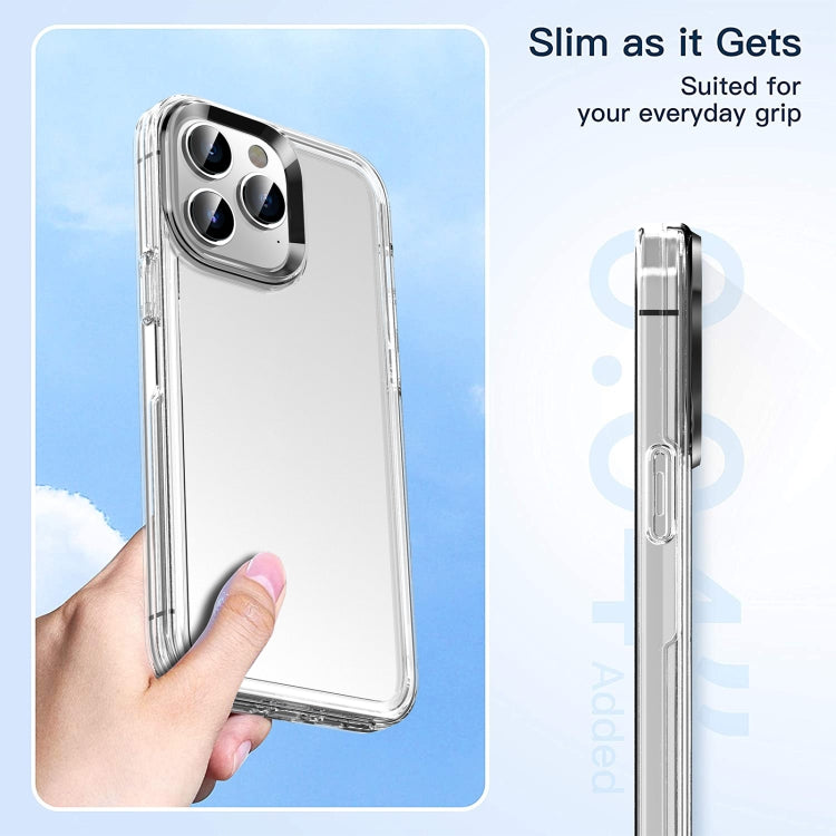 For iPhone 14 Plus Transparent Armor Phone Case (Blue) by buy2fix