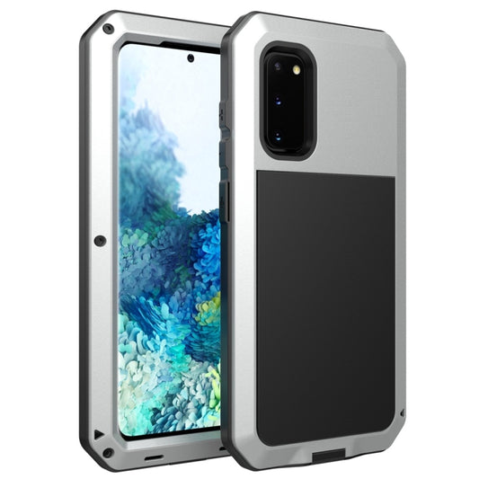 For Galaxy S20 Shockproof Life Waterproof Silicone + Zinc Alloy Protective Case(Silver) - Galaxy Phone Cases by buy2fix | Online Shopping UK | buy2fix